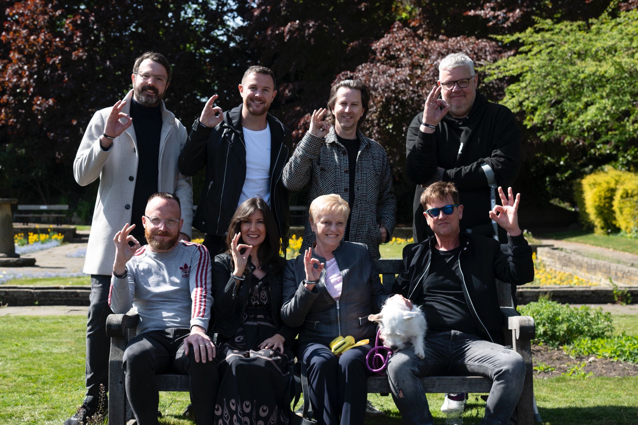 Ben Robertson with the cast of That One Man